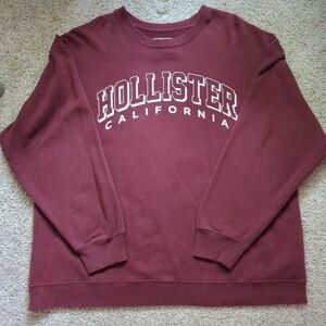 burgundy Hollister sweatshirt